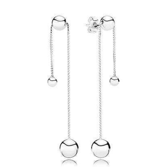 string of beads earrings